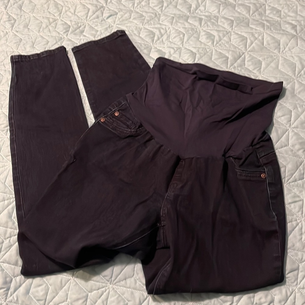 Dark Blue Maternity Jeans